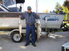 Bob Bryngelson holding two Lake Trout from our October 2006 catch.