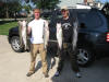 Joseph Gerbyshak and Tyler Ring with the day's Laker catch.