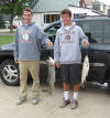 Alec and Will Morrison with some of their Lake Trout